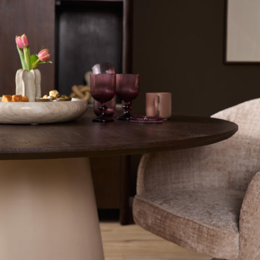 Ronde eettafel Madison Bruin Mangohout 150 cm