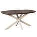 Deens ovale eettafel Madison Bruin Poot Zand Mangohout 160 cm