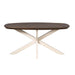 Deens ovale eettafel Madison Bruin Poot Zand Mangohout 160 cm
