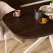 Deens ovale eettafel Madison Bruin Poot Zand Mangohout 160 cm