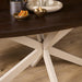Deens ovale eettafel Madison Bruin Poot Zand Mangohout 160 cm