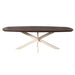 Deens ovale eettafel Madison Bruin Poot Zand Mangohout 240 cm