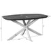 Deens ovale eettafel Madison Bruin Poot Zwart Mangohout 160 cm