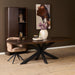 Deens ovale eettafel Madison Bruin Poot Zwart Mangohout 200 cm