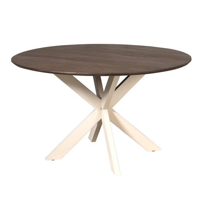 Ronde eettafel Madison Bruin Poot Zand Mangohout 150 cm