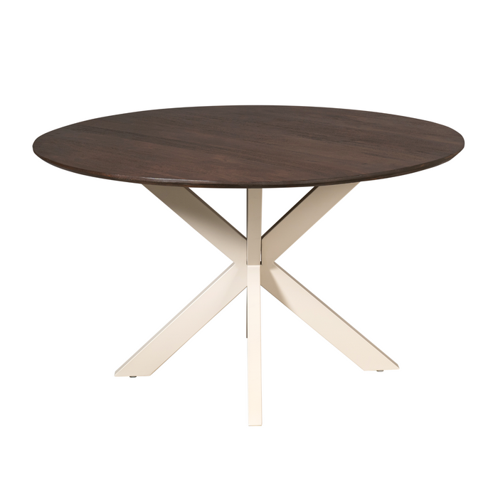 Ronde eettafel Madison Bruin Poot Zand Mangohout 150 cm