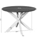 Ronde eettafel Madison Bruin Poot Zwart Mangohout 110 cm