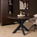Ronde eettafel Madison Bruin Poot Zwart Mangohout 110 cm
