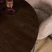 Ronde eettafel Madison Bruin Poot Zwart Mangohout 130 cm