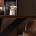 Ronde eettafel Madison Bruin Poot Zwart Mangohout 150 cm