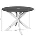 Ronde eettafel Madison Bruin Poot Zwart Mangohout 150 cm