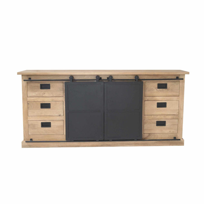 Dressoir Fresno Naturel Mangohout 200 cm