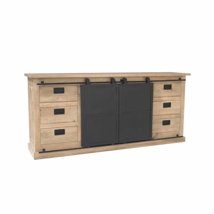 Dressoir Fresno Naturel Mangohout 200 cm