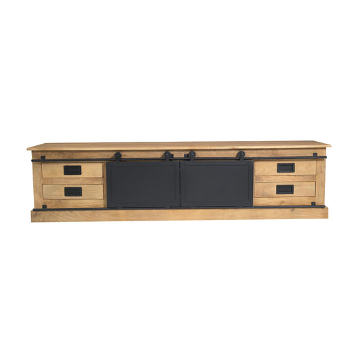 Tv meubel Fresno Naturel Mangohout 200 cm