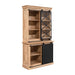 Vitrinekast Fresno Naturel Mangohout 120 cm
