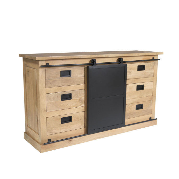 Dressoir Fresno Naturel Mangohout 160 cm