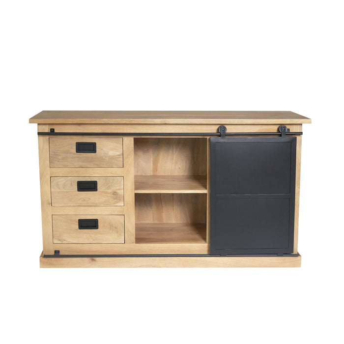 Dressoir Fresno Naturel Mangohout 160 cm