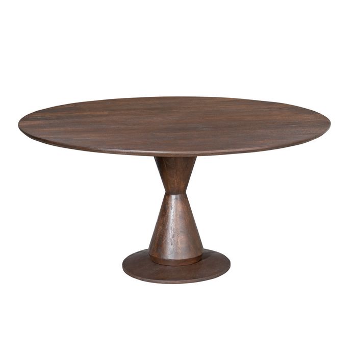 Ronde eettafel Lima Bruin Mangohout 130 cm