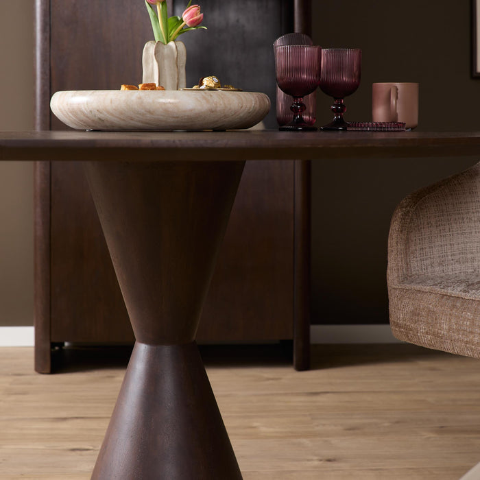 Ronde eettafel Lima Bruin Mangohout 130 cm
