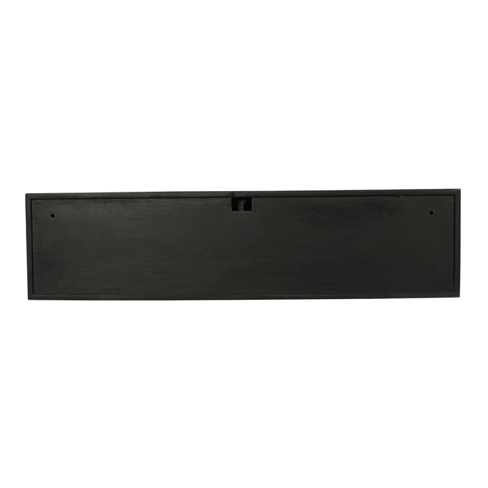 Zwevend tv meubel Madison Zwart Mangohout 120 cm