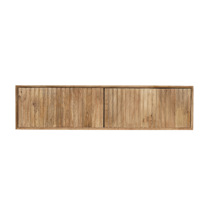 Zwevend tv meubel Madison Naturel Mangohout 120 cm
