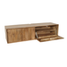 Zwevend tv meubel Madison Naturel Mangohout 120 cm