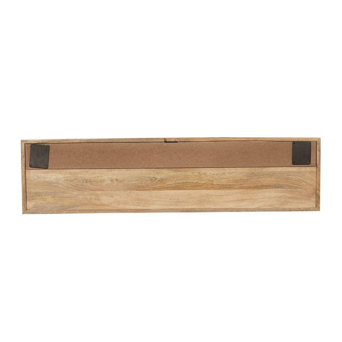 Zwevend tv meubel Madison Naturel Mangohout 120 cm