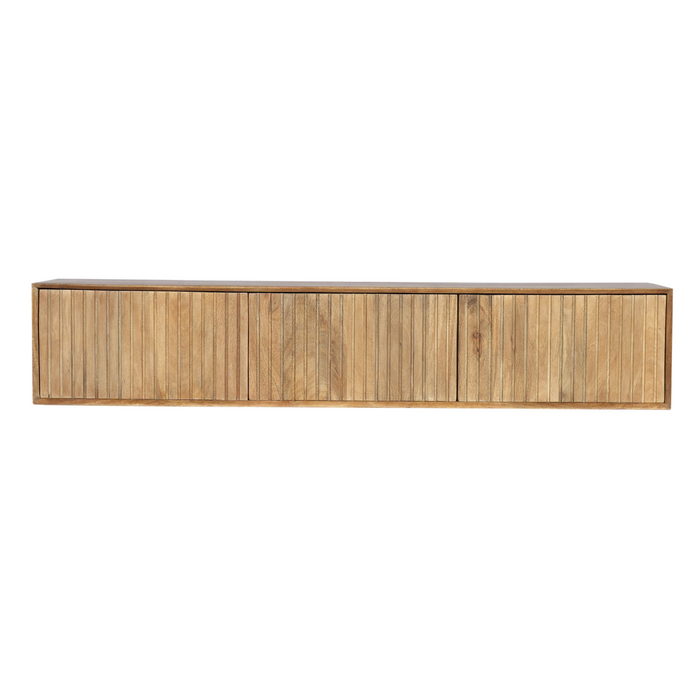 Zwevend tv meubel Madison Naturel Mangohout 160 cm