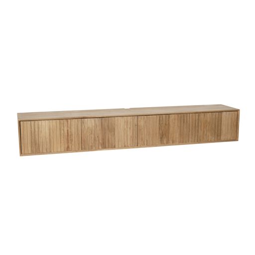 Zwevend tv meubel Madison Naturel Mangohout 240 cm