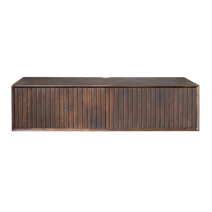 Zwevend tv meubel Madison Bruin Mangohout 120 cm