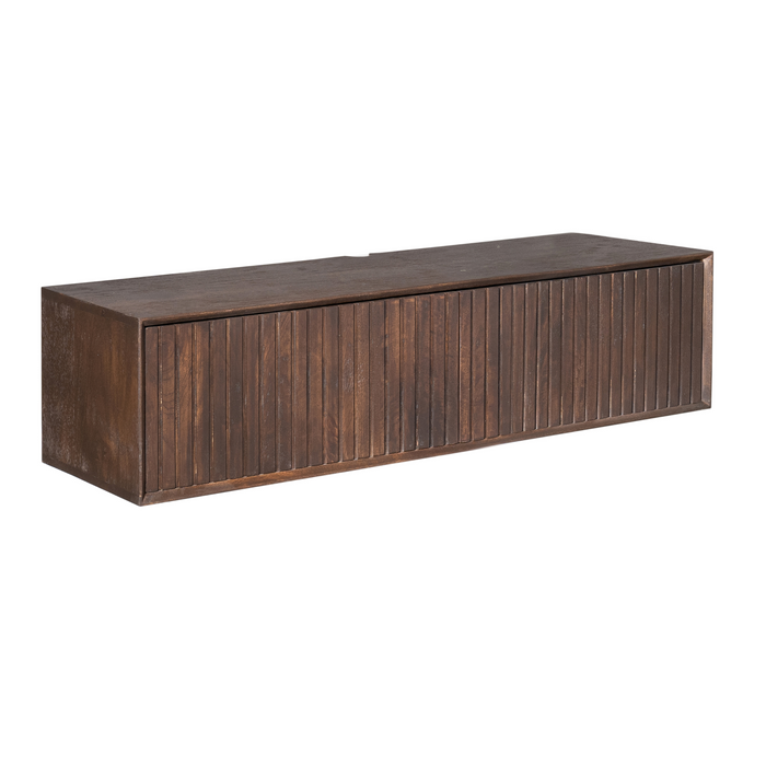 Zwevend tv meubel Madison Bruin Mangohout 120 cm