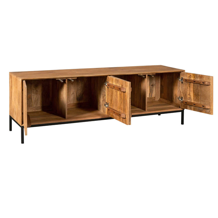 Tv meubel Madison Naturel Mangohout 165 cm