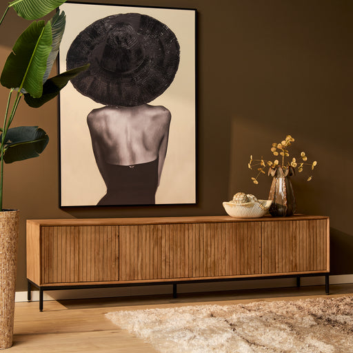 Tv meubel Madison Naturel Mangohout 210 cm