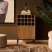 Wijnkast Madison Naturel Mangohout 55 cm