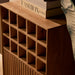 Wijnkast Madison Naturel Mangohout 55 cm