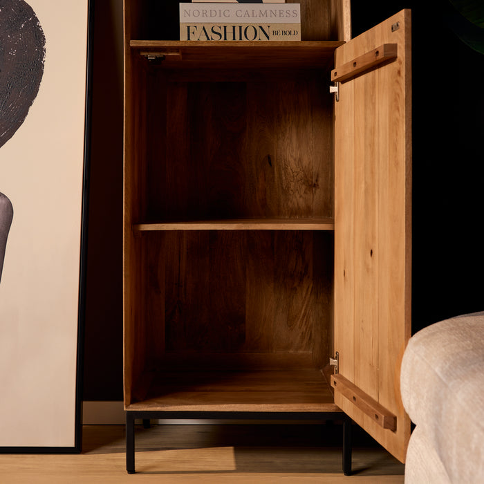 Boekenkast Madison Naturel Mangohout 55 cm