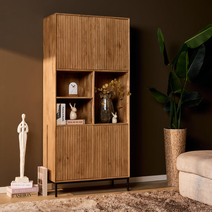 Vakkenkast Madison Naturel Mangohout 90 cm
