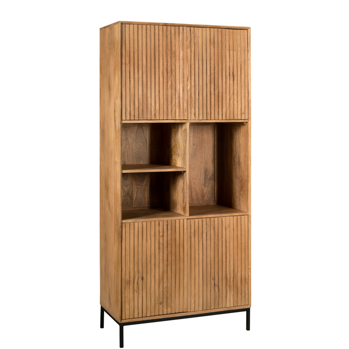 Vakkenkast Madison Naturel Mangohout 90 cm