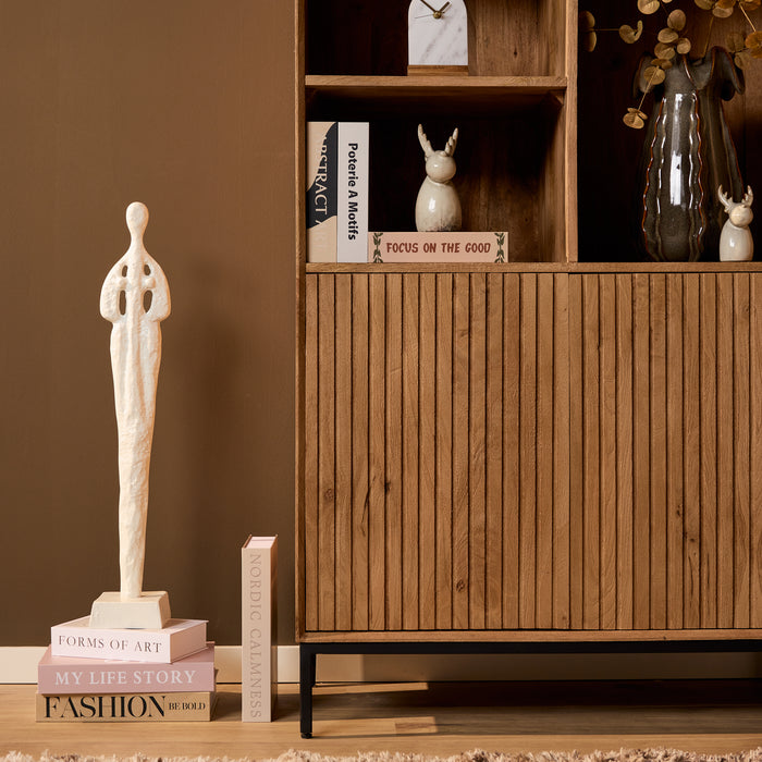 Vakkenkast Madison Naturel Mangohout 90 cm
