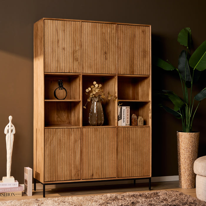 Vakkenkast Madison XL Naturel Mangohout 135 cm