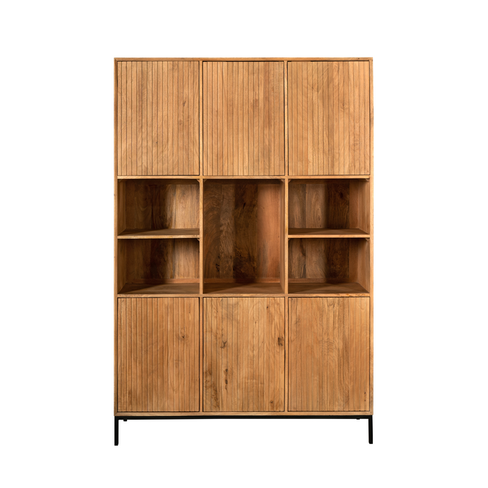 Vakkenkast Madison XL Naturel Mangohout 135 cm