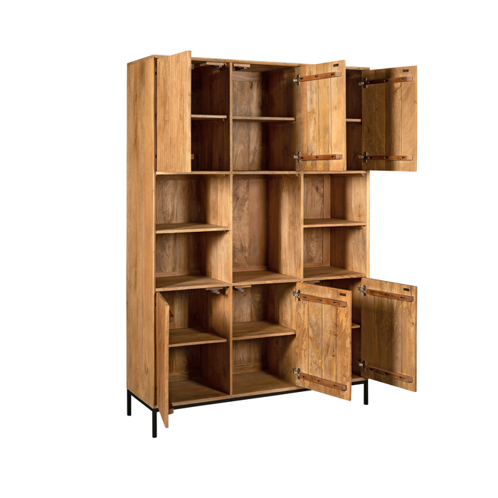 Vakkenkast Madison XL Naturel Mangohout 135 cm