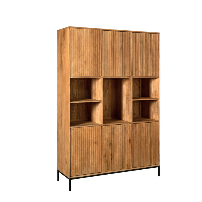 Vakkenkast Madison XL Naturel Mangohout 135 cm