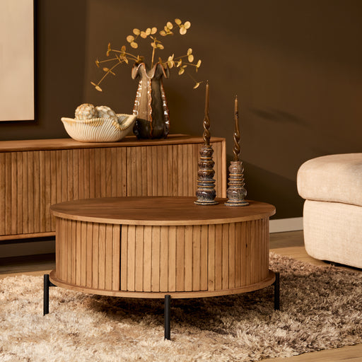 Ronde salontafel Madison Naturel Mangohout 80 cm