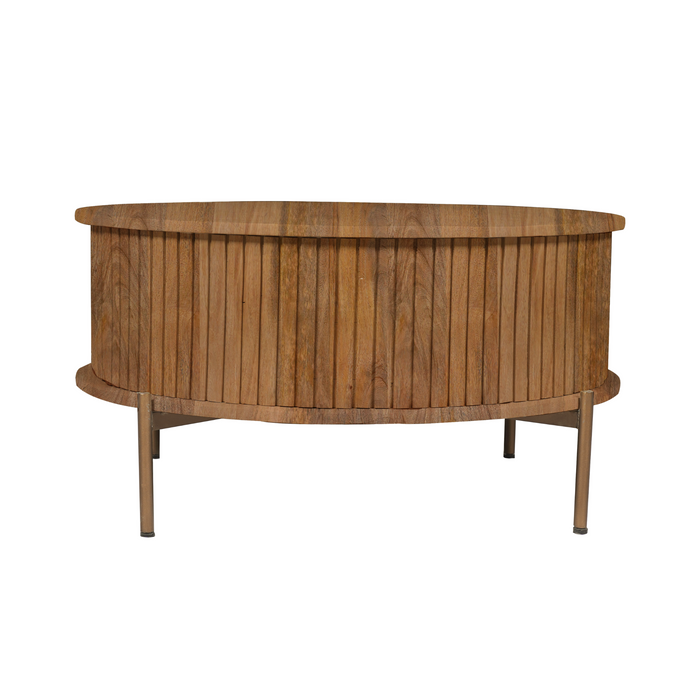 Ronde salontafel Madison Naturel Mangohout 80 cm