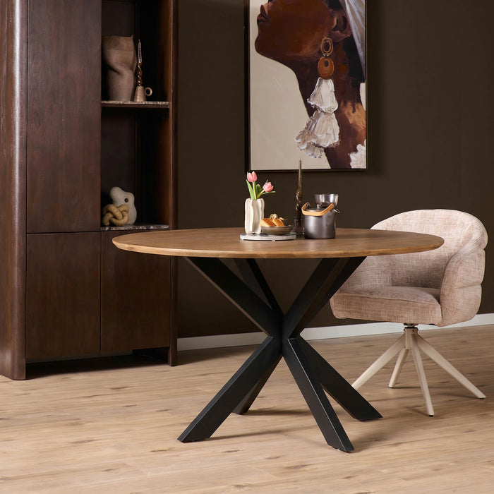 Ronde eettafel Madison Naturel Mangohout 110 cm