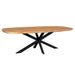 Deens ovale eettafel Madison Naturel Mangohout 240 cm