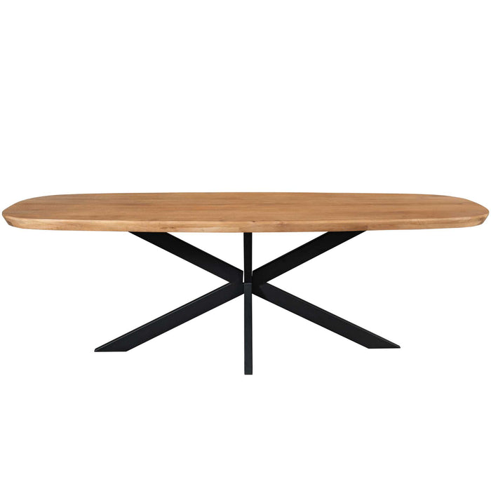 Deens ovale eettafel Madison Naturel Mangohout 200 cm