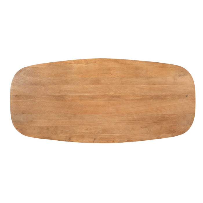 Deens ovale eettafel Madison Naturel Mangohout 280 cm