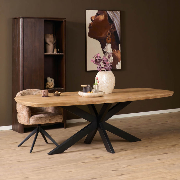 Deens ovale eettafel Madison Naturel Mangohout 280 cm